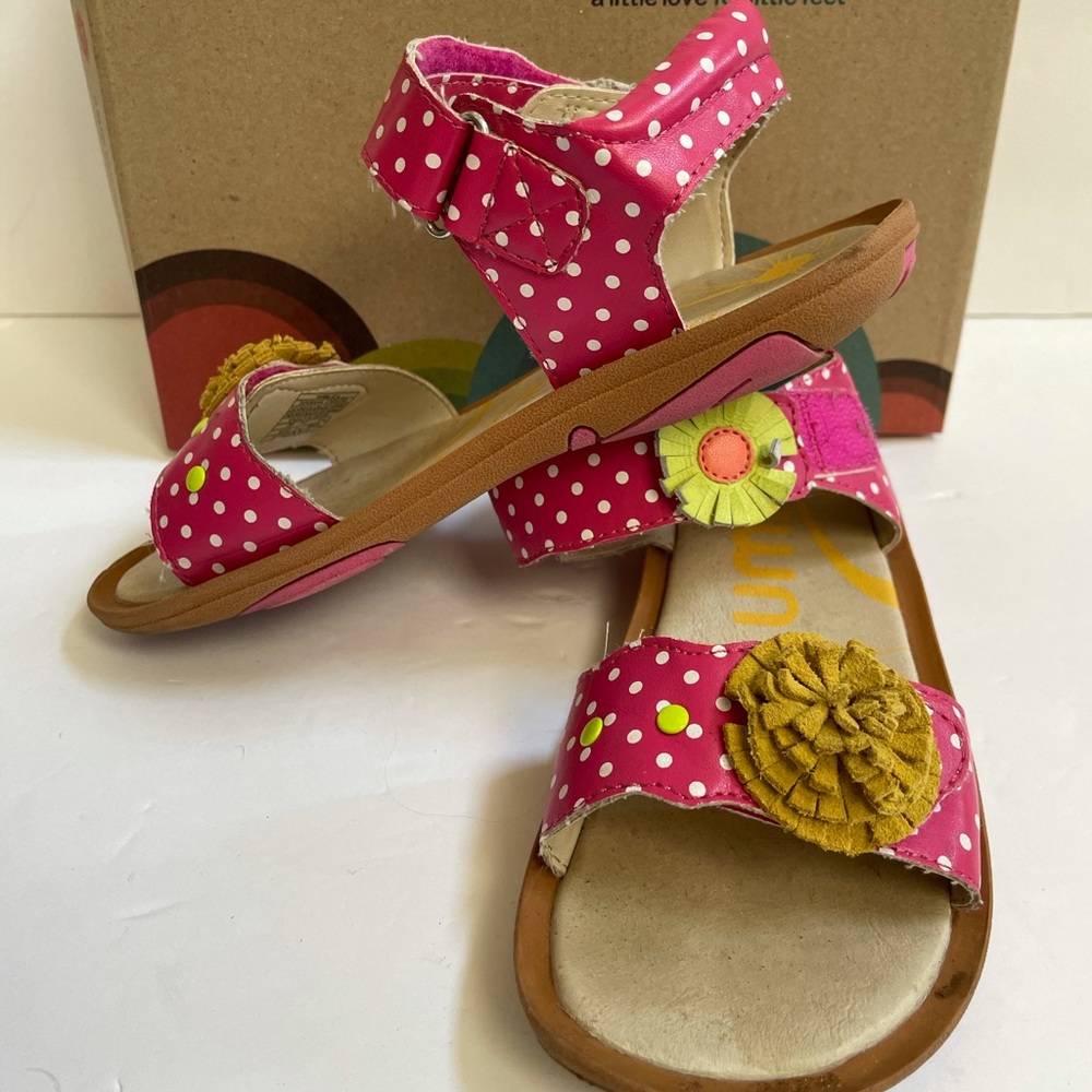 Umi Polka Dot Leather Sandals